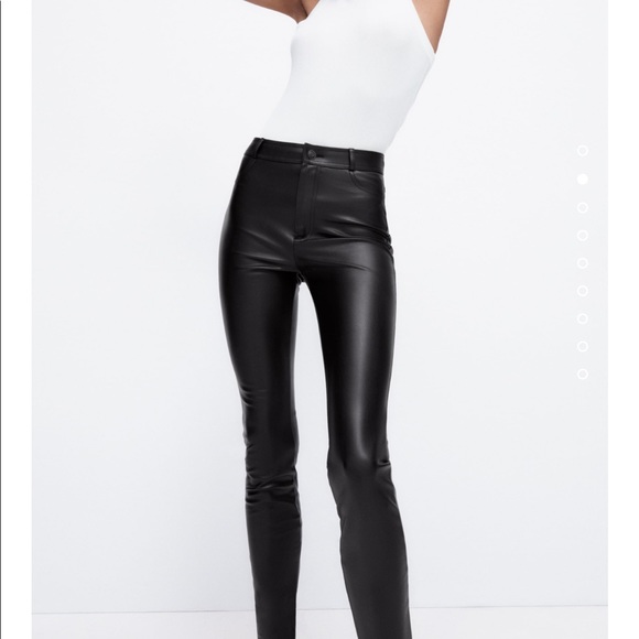 Zara faux leather leggings bloggers fav - Picture 13 of 16